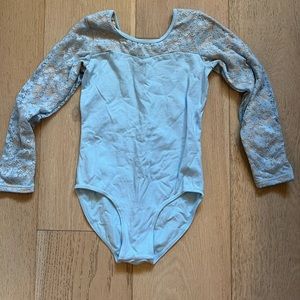 Blue dance leotard